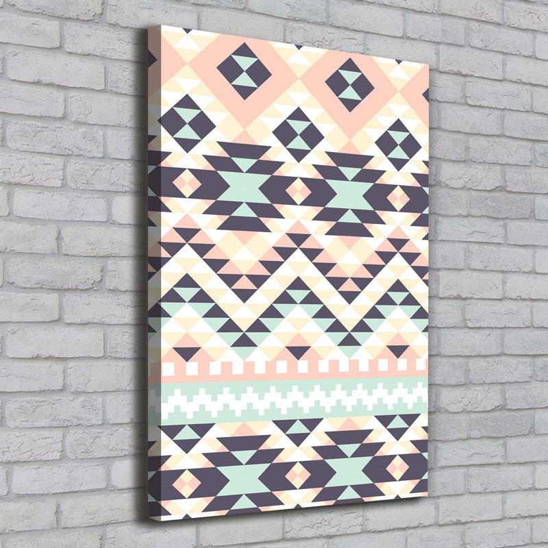Ethnic Background - Wrapped Canvas Print