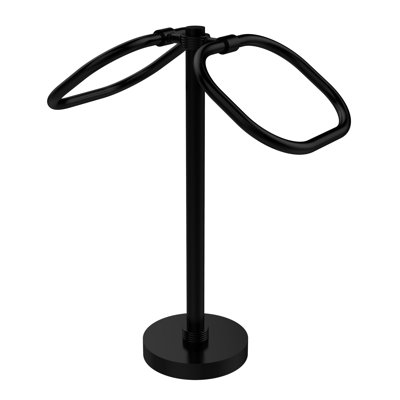 Porte-serviettes ovale à deux anneaux