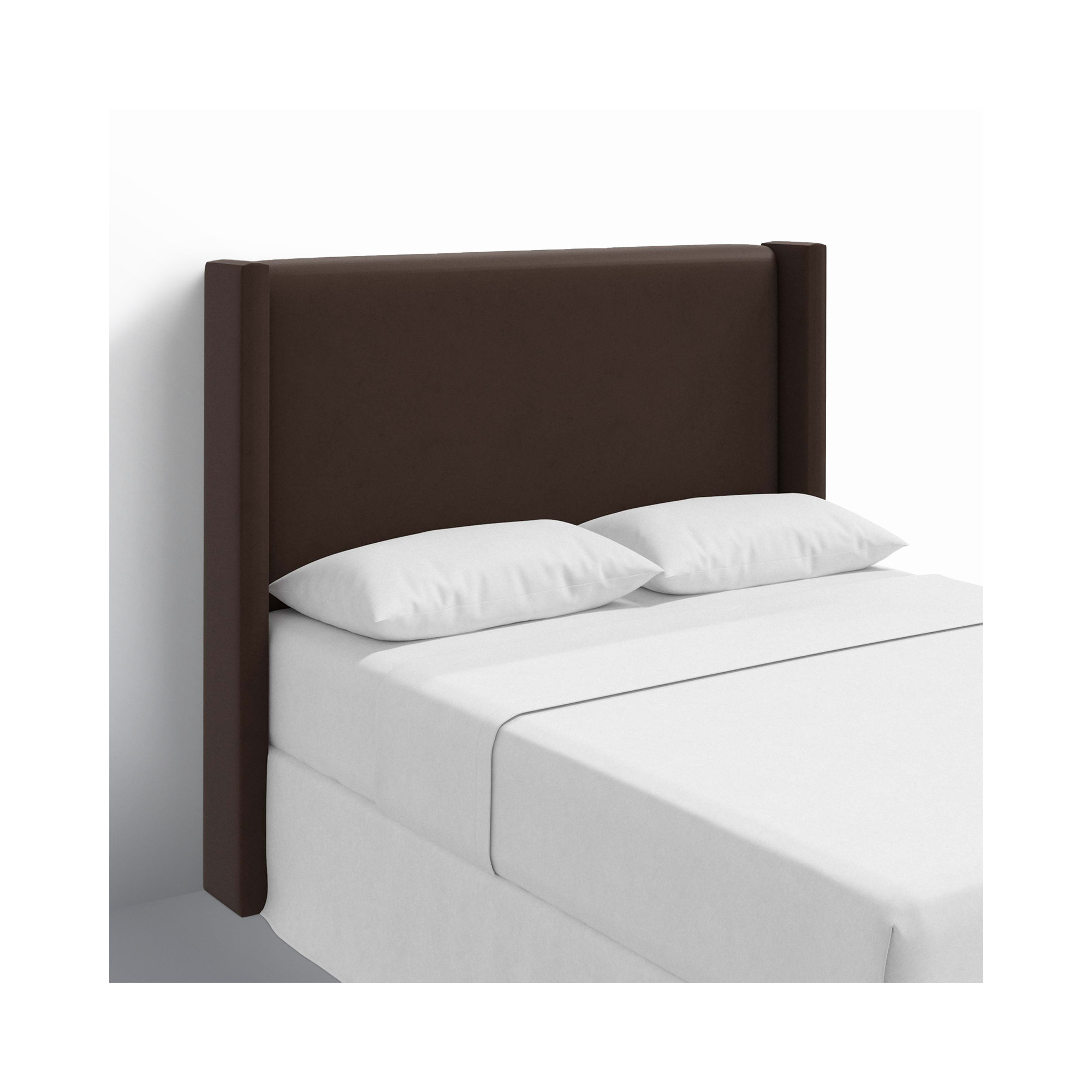 Hanson Upholstered Headboard, California King, Classic Chocolate Velvet
