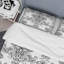 Ensemble de housse de couette en microfibre blanc / noir 2 pièces-814034180