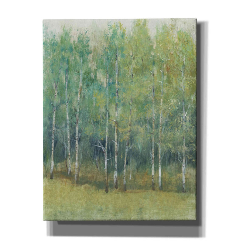 «Woodland Edge I» par Tim O'toole, art mural sur toile, H 34 po x l 26 po x P 1,5 po