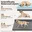 Canapé orthopédique Lesure RealOrtho 3 couches en mousse à mémoire de forme avec housse amovible pour chien-135250918-135250919