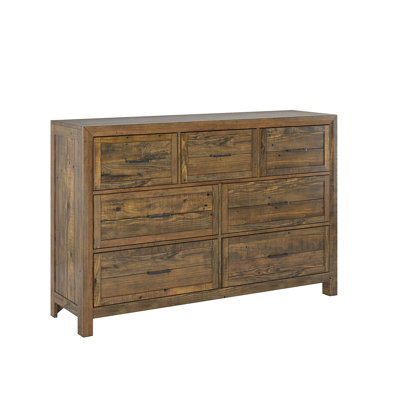 Commode brune à 7 tiroirs