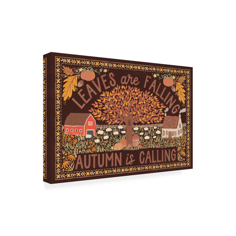  «Laura Days Autumn Days I», art mural sur toile, Brun foncé, H 16 po x l 24 po