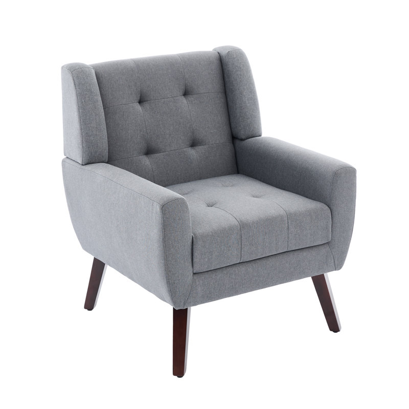 Jaqueze 73.7Cm Wide Tufted Armchair, Jaqueze Grey Polyester