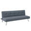 Canapé-lit futon convertible Serta Jameson 66,1 po (168 cm) pour une personne, capitonné, pieds en métal