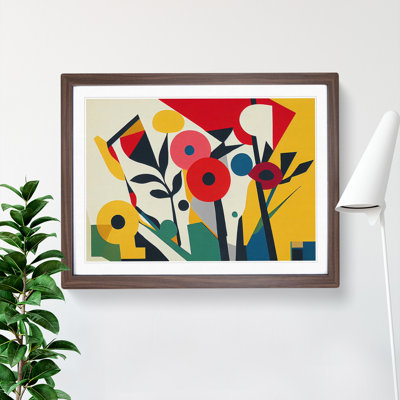 Favourable Abstract Flowers 1 Piece Single Picture Frame Wall Art