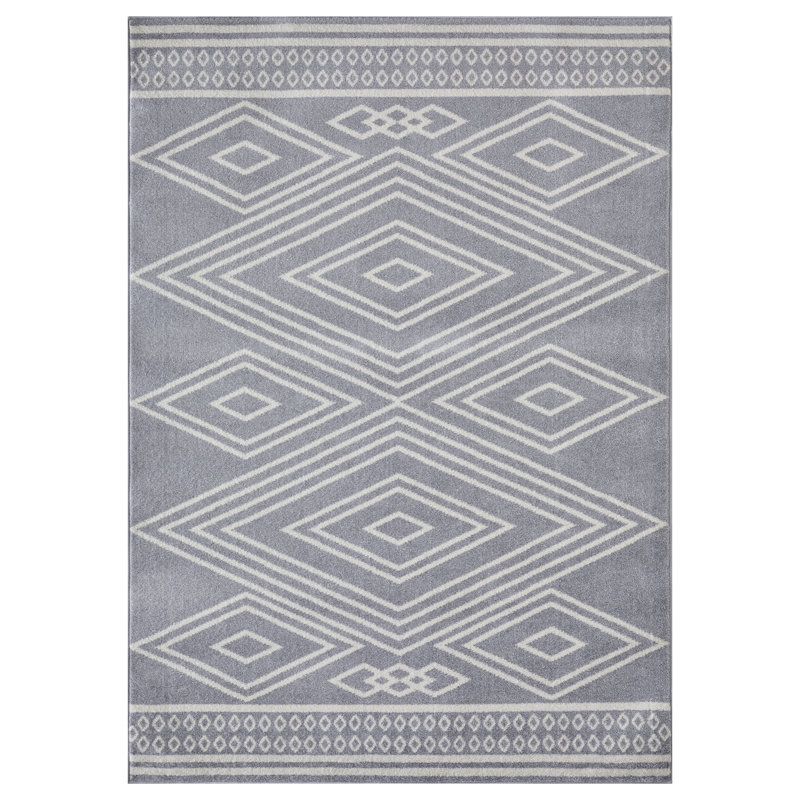 Jacan gris Christine Bayrend, Rectangle 2' x 3'