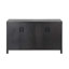 Armoire 4 portes de style campagnard avec finition naturelle Mirod