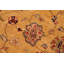 Tapis oriental doré / brun en laine noué à la main 6 pi x 8 pi 9 po Baccio