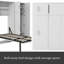 Lit escamotable avec casiers et armoires escamotables, blanc-532273403