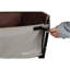Chariot de camping pliable tout-en-un convertible: siège de banc, compartiment de rangement et attache pour chien incluse, beige / brun-123865967