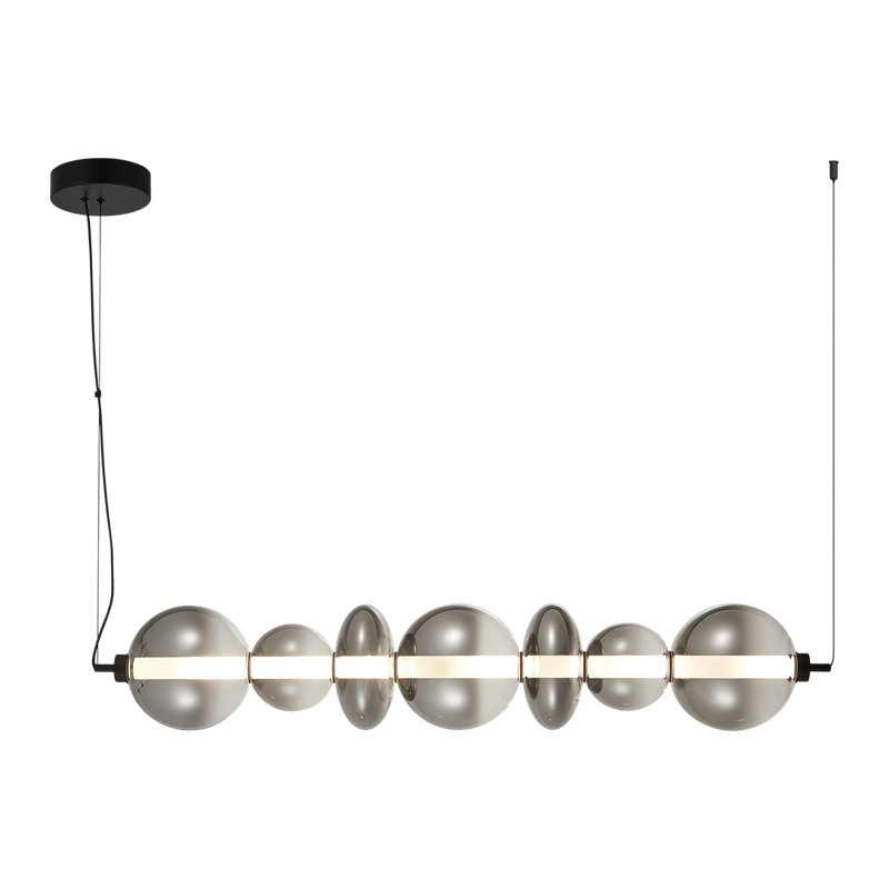 Daphne 1 - Light LED Geometric Pendant, Black