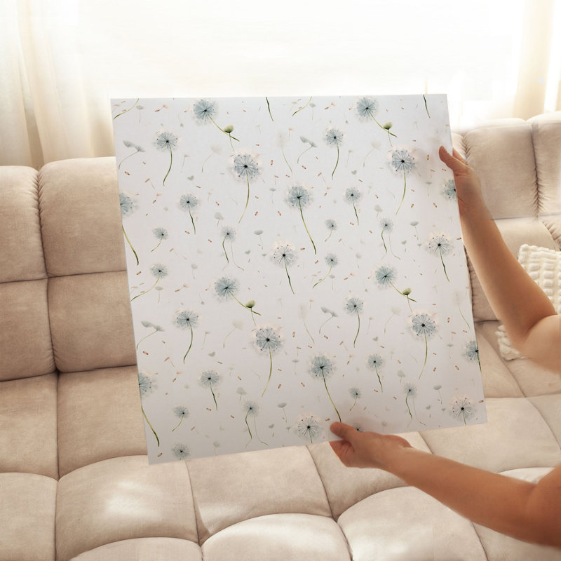 «Botanical Dandelions V», reproduction d'art moderne sans cadre, H 18 po x l 18 po