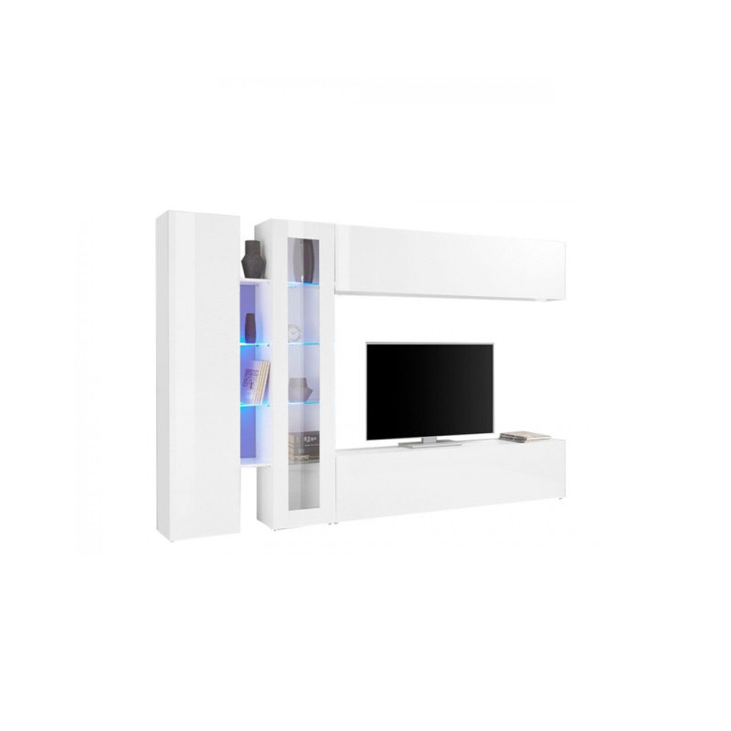 Casilda Rectangle Accent Cabinet, Glossy White
