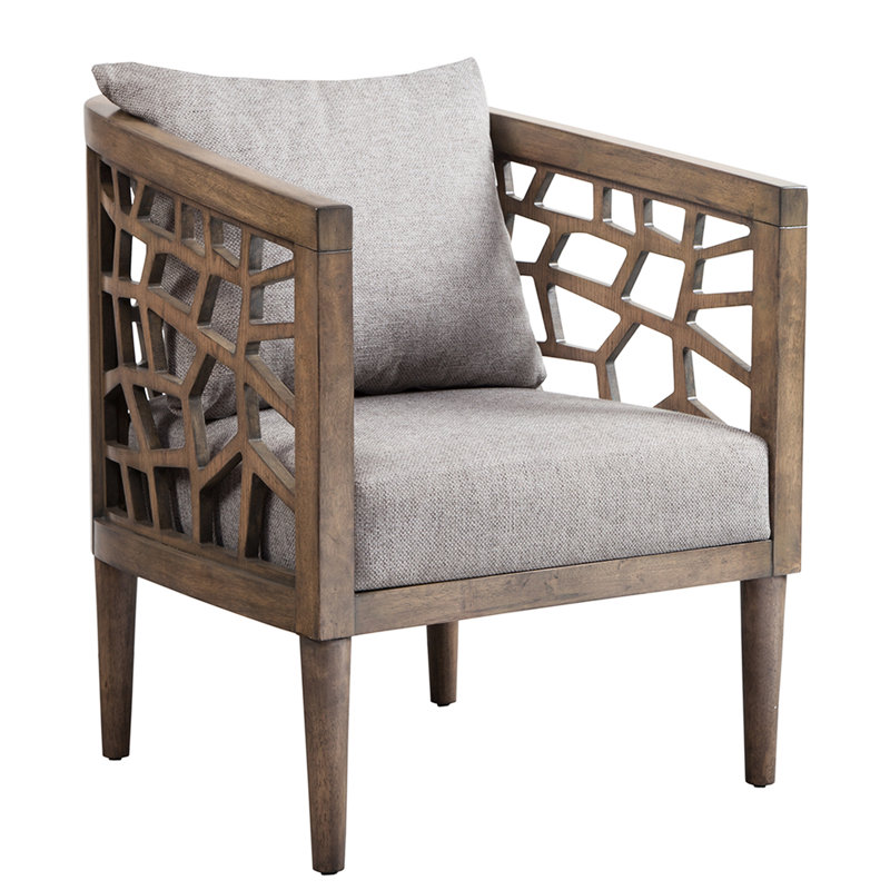 Siège d'appoint tendance, base en bois massif, revêtement en mousse haute, finition noyer brûlé, chaise avec charge maximale de 300 lb avec du bois, rembourrage, peut supporter jusqu'à