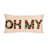 Cotton Tufted Lumbar Pillow "OH MY"