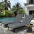 Outdoor Chaise Lounge Cushions Set Of 2, Waterproof Foldable Pool Lounge Chair Cushions With Straps, Fade-resistant Patio Furniture Cushions, Gray