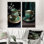 «Elixir In Tea Elegance», ensemble de 2 impressions murales sur toile