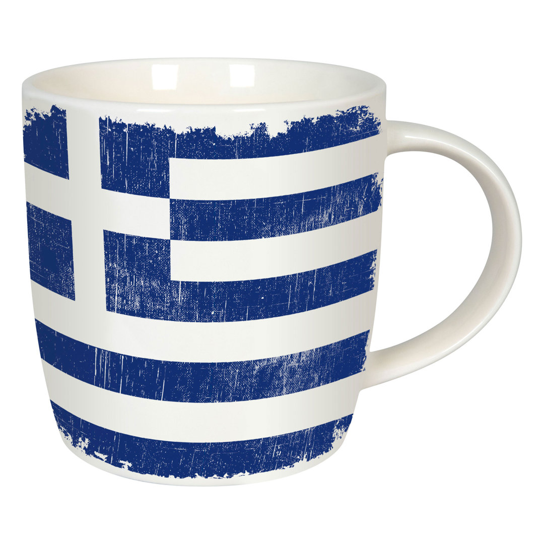 becher Vintage Flag Griechenland