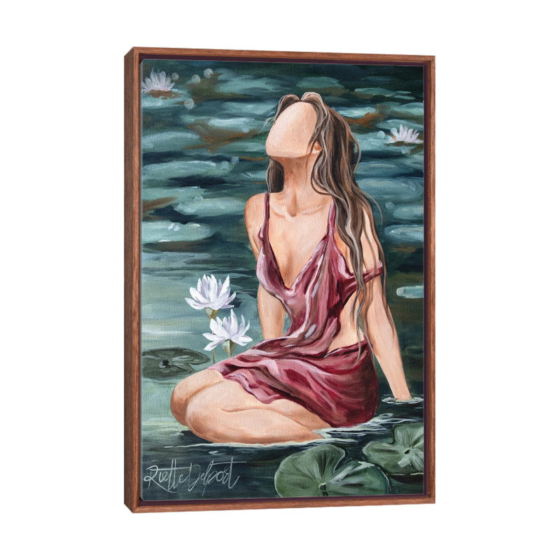 Lis en sérénité - RAZ383, Brown, Impression sur toile flottante sans passe-partout, H 26 po x l 18 po