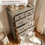 Commode rustique en bois à 6 tiroirs Helmick Farmhouse-95008856