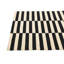 Tapis noir et blanc Ousley
