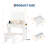 31.5 in Makeup Vanity Table Set with Storage Drawers & Stool for Bedroom-611677365
