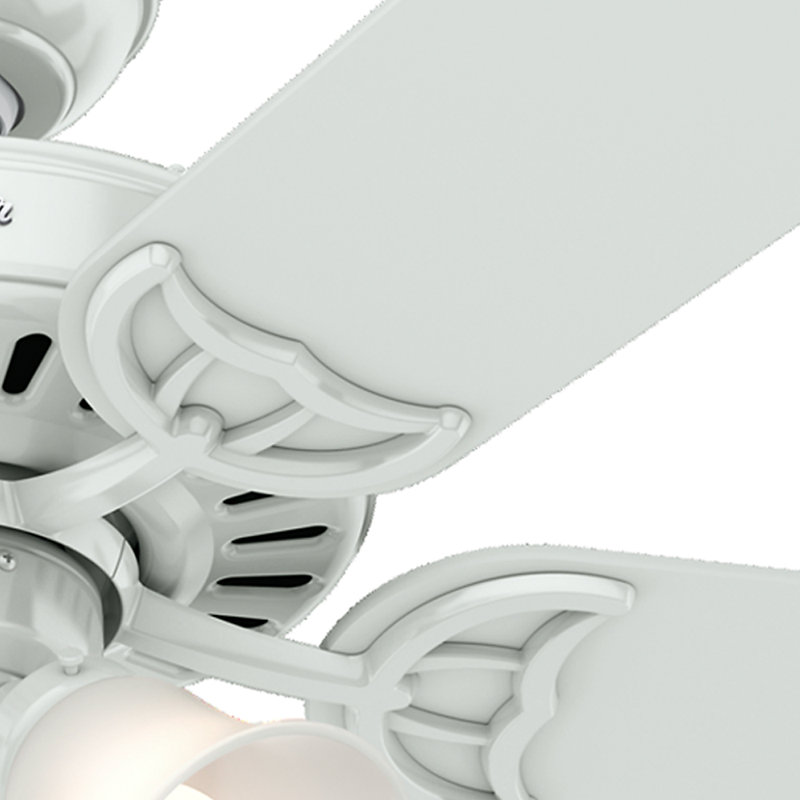 Ventilateur de plafond standard à 5 pales 52 po avec chaînette et ensemble d’éclairage inclus Studio Series