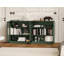 Buffet 100% bois massif 64 "avec portes en verre givré et tablettes réglables-99139204