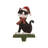 7.76"H Wooden/Metal Cat Stocking Holder