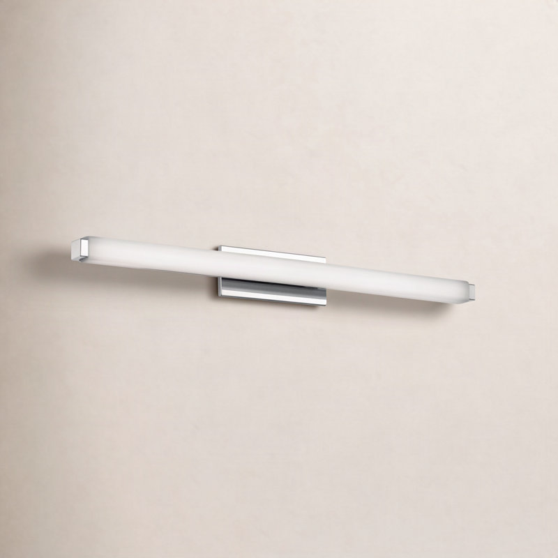 Erby LED Flush Mounted Sconce, Chrome, 2700K, 3" H x 37.75" W x 3.38" D