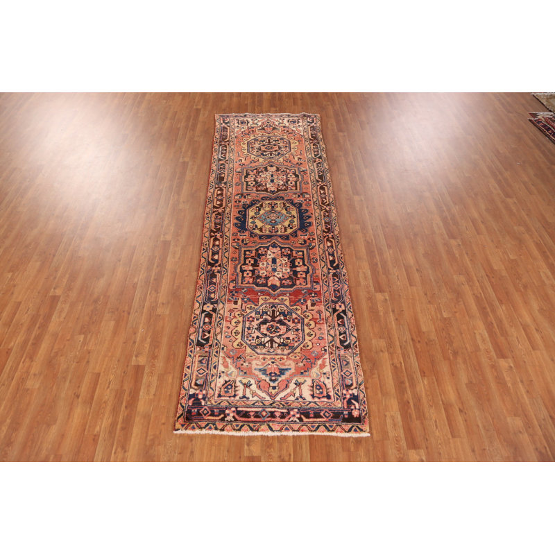 Tapis de couloir géométrique traditionnel 4x11