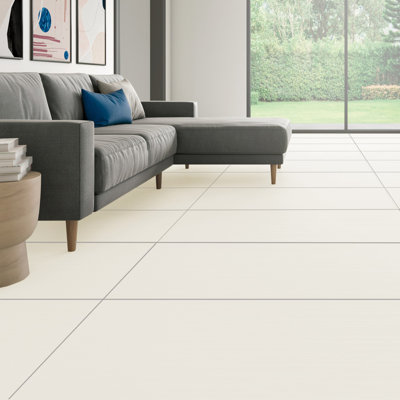 Refinery Semi-Polished 24'' W x 48'' L Porcelain Singular Tile