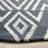Vedika Hand Tufted Wool/Cotton Geometric Rug in Navy/Blue-583689288