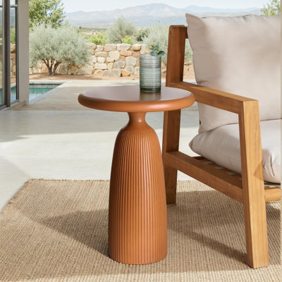 Eagan Round Concrete Accent Table