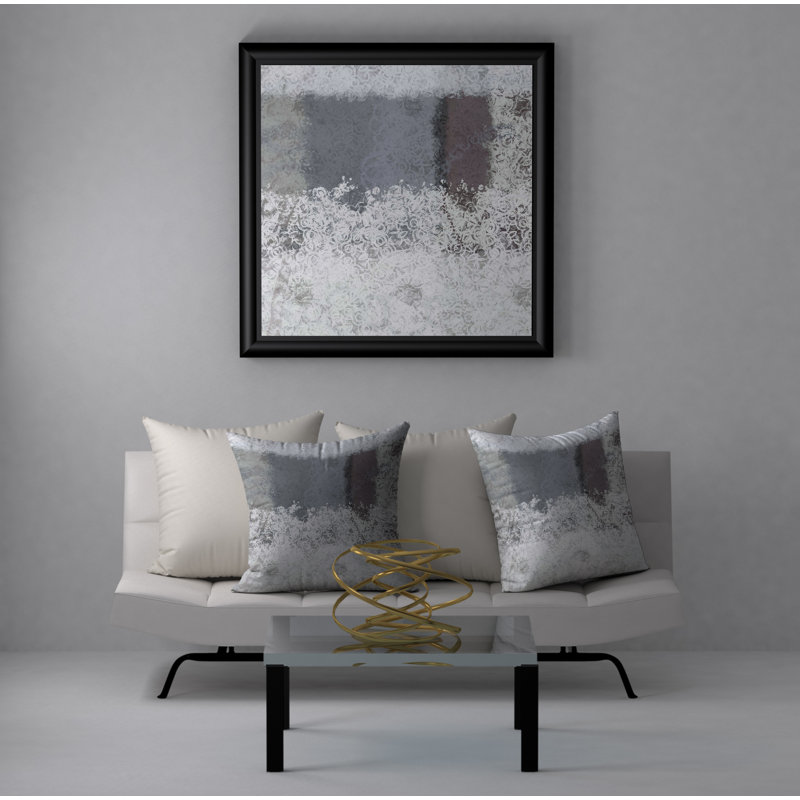 Abstract Reversible Throw Pillow, 20" x 20"