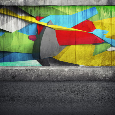 Graffiti 1 Piece Wrapped Canvas Wall Art