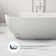 69'' x 29'' Freestanding Soaking Solid Surface Bathtub