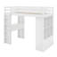 Lit mezzanine double avec grandes tablettes, bureau et lumière DEL-1144353603-1144353602