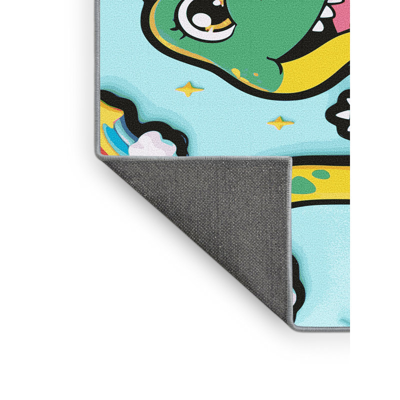 Tapis pour enfants Zoomie Kids, Rectangle 7 pi x 9 pi