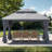 Vita 13 Ft. W x 10 Ft. D Steel Patio Gazebo with Soft Top Double Roof and Curtains
