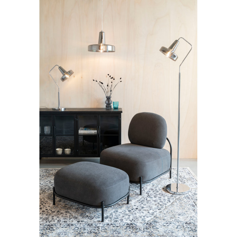 Lampe sur pied arquée 63 po Anshin, Gris