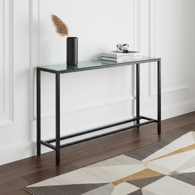 Console en verre noir 56 "