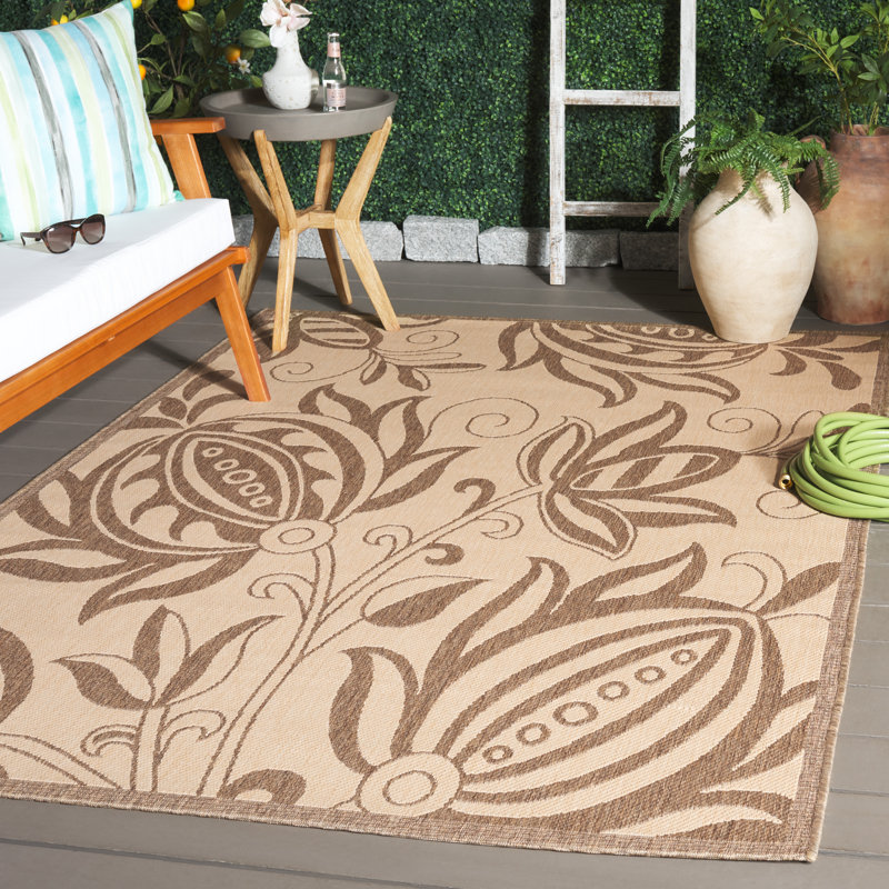 Herefordshire Performance Floral Indoor/Outdoor Area Rug, Rectangle 5'3" x 7'7"