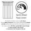 Panneau de rideau semi-transparent avec passe-tringle-80631307