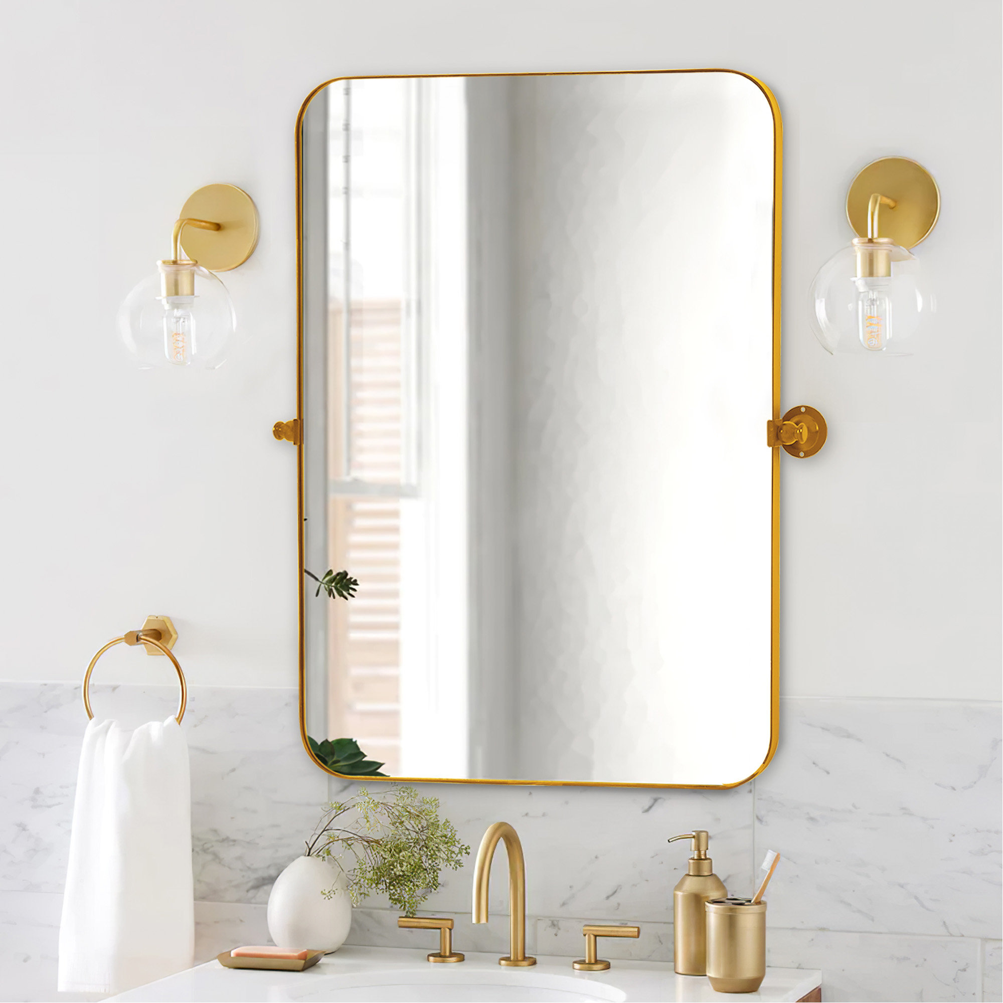 Mercer41 Premium Quality Bathroom Mirror With Exquisite Design For ...