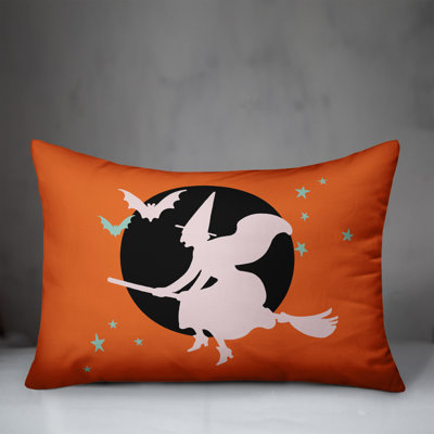  Flying Witch Rectangular Pillow Cover & Insert