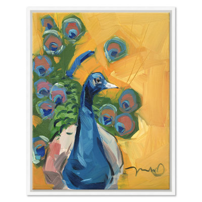 Peacock Print by Joseph Mota