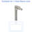 Brushed Nickel Bathroom Sink Faucet, Tall Spout For Hand - Washing Comfort, Single Hole Installation, Precise Water Flow Via Ceramic Valve Heavy Duty Brass, Drip Function Valve, One Handed-129101732
